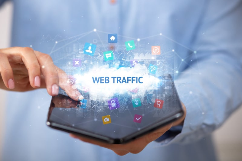 traffic of a website